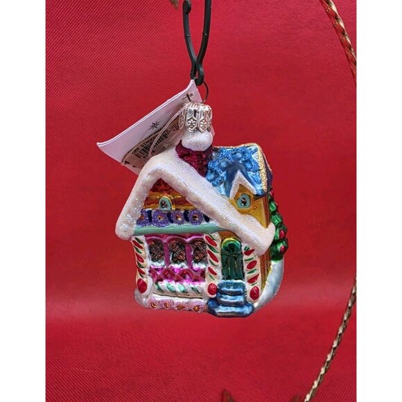 Christopher Radko Petite Gingerbread‎ House 3" 1999 Christmas Ornament NWT - Picture 1 of 7